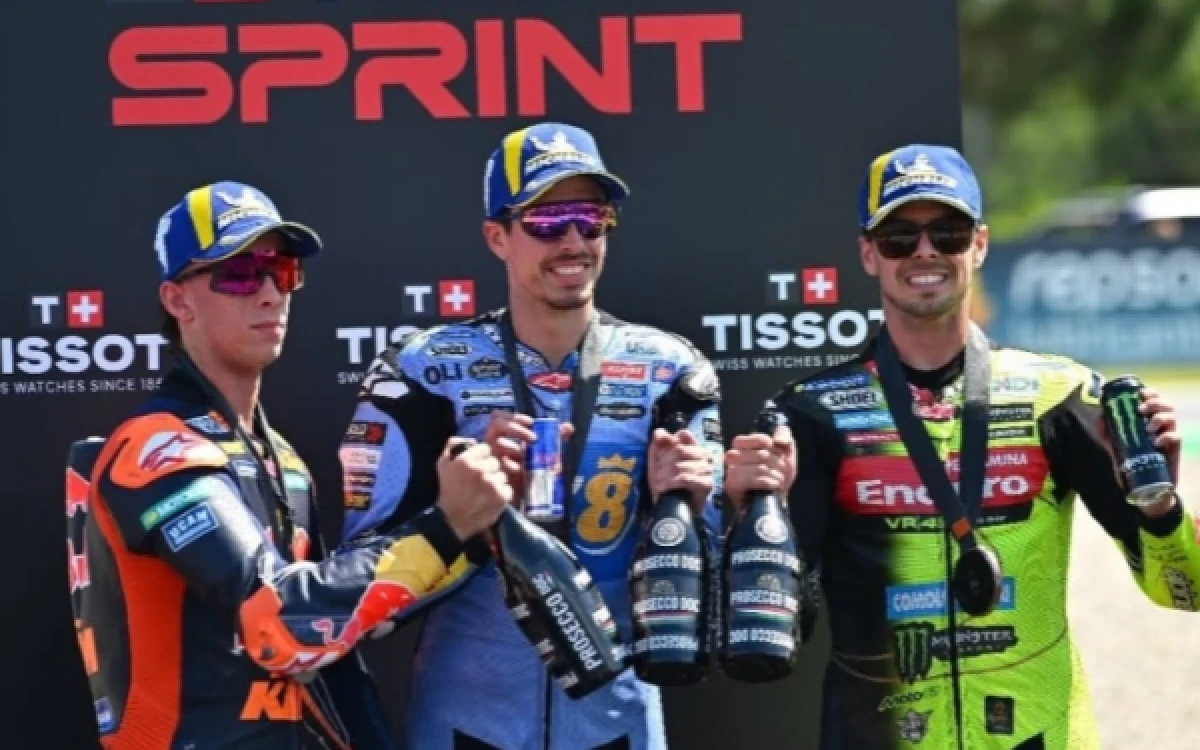 Thumbnail Berita - Alex Marquez Menang Tipis atas Pedro Acosta di Sprint Race Catalunya