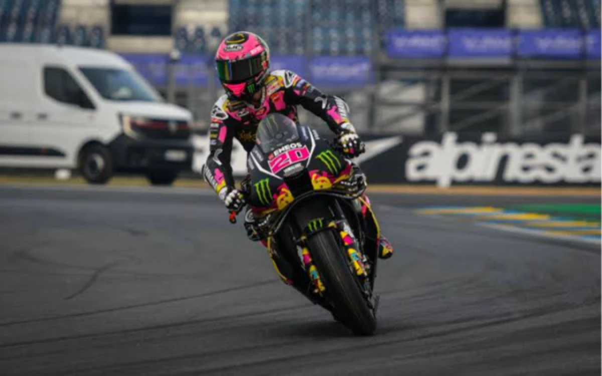 Thumbnail Berita - Quartararo Akui Ambil Risiko “Gila” Demi Tahan Posisi di Sprint MotoGP