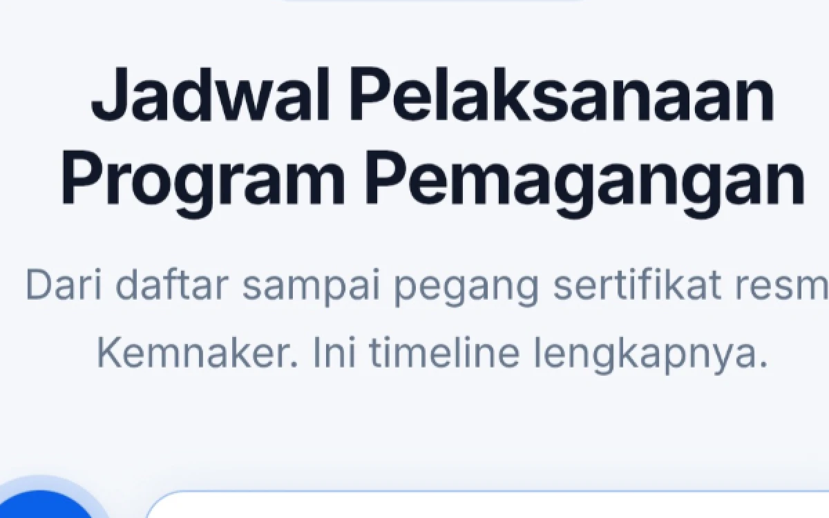 Thumbnail Berita - Kemnaker Siapkan Rp4,2 Triliun untuk Peserta Magang Nasional 2026